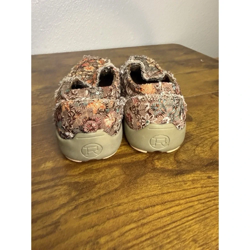 Roper Youth Toddler Floral Raw Hem Slip on Shoes Size 11 Western